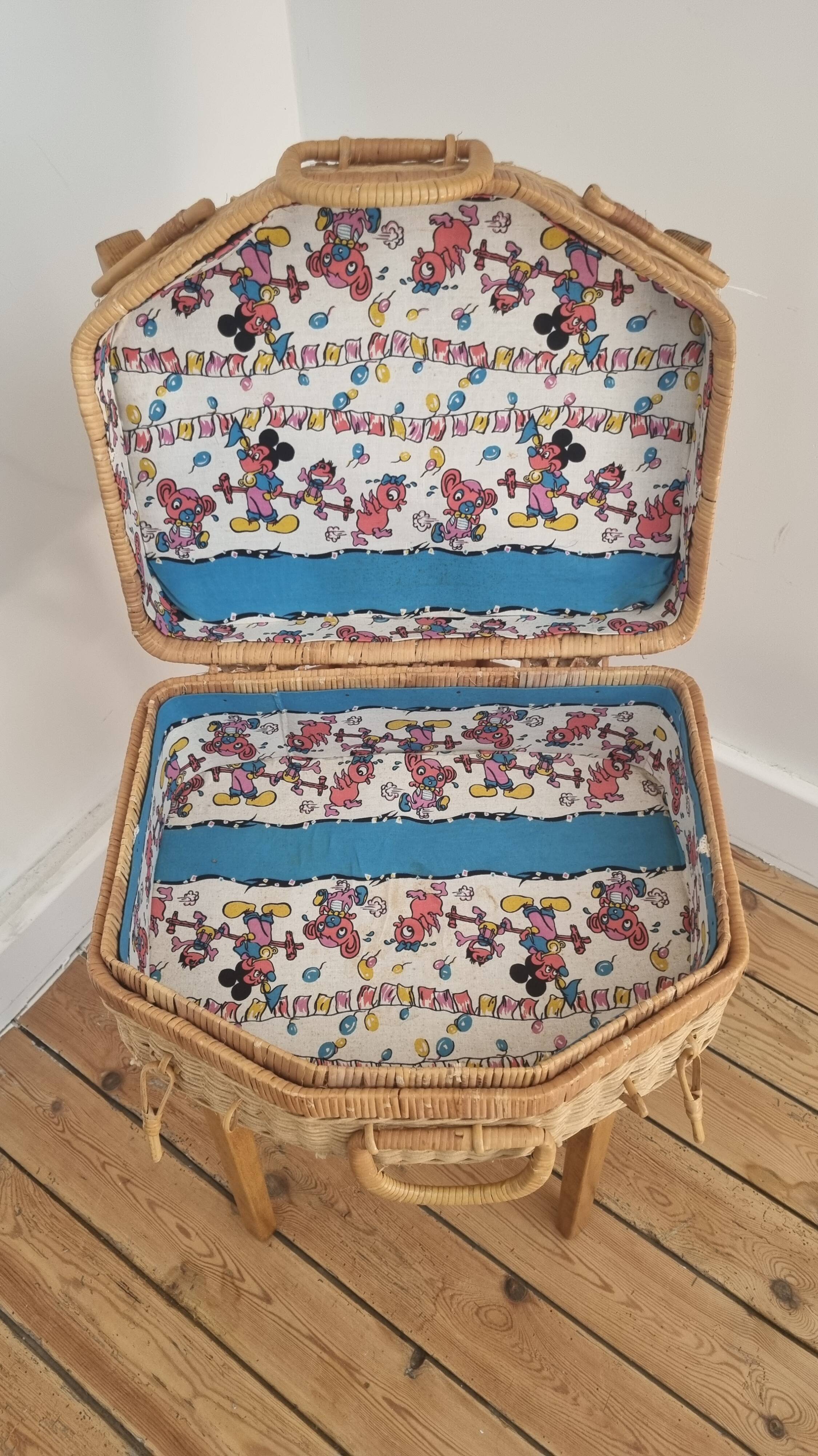 Vintage wicker basket