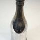Rare silver-plated and brass shaker in the shape of a champagne bottle