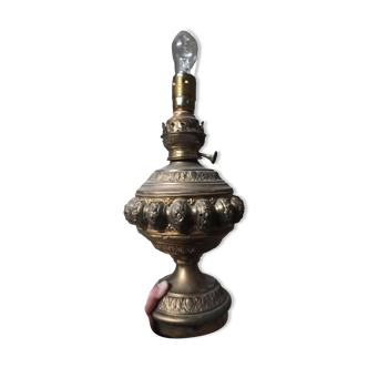 Antique brass lamp foot