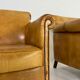 Ensemble de 2 fauteuils club en cuir