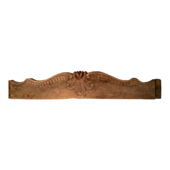 Old wooden pediment