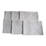 6 serviettes a thé anciennes broderie de jours et monogrammes
