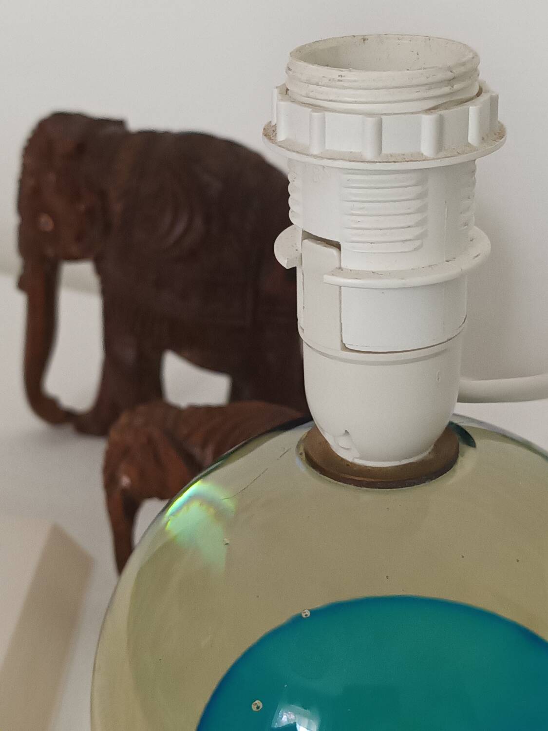 Vintage Murano ball lamp base