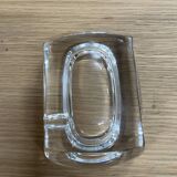 Daum crystal solo ashtray from France