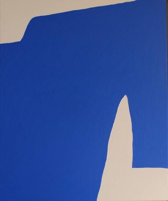 Blue Abstract Art N1 65x54cm by Bodasca