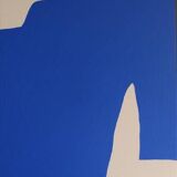 Blue Abstract Art N1 65x54cm by Bodasca