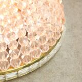 Mid-Century Czech Crystal and Brass Wall Lamp in Brass, 50s, set of 2