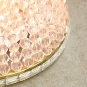 Mid-Century Czech Crystal and Brass Wall Lamp in Brass, 50s, set of 2