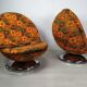 Chaises Ball Space Age Vintage, 1970s, Set de 2