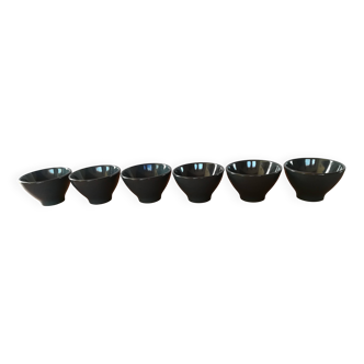 Six Japanese bowls by Émile Henry