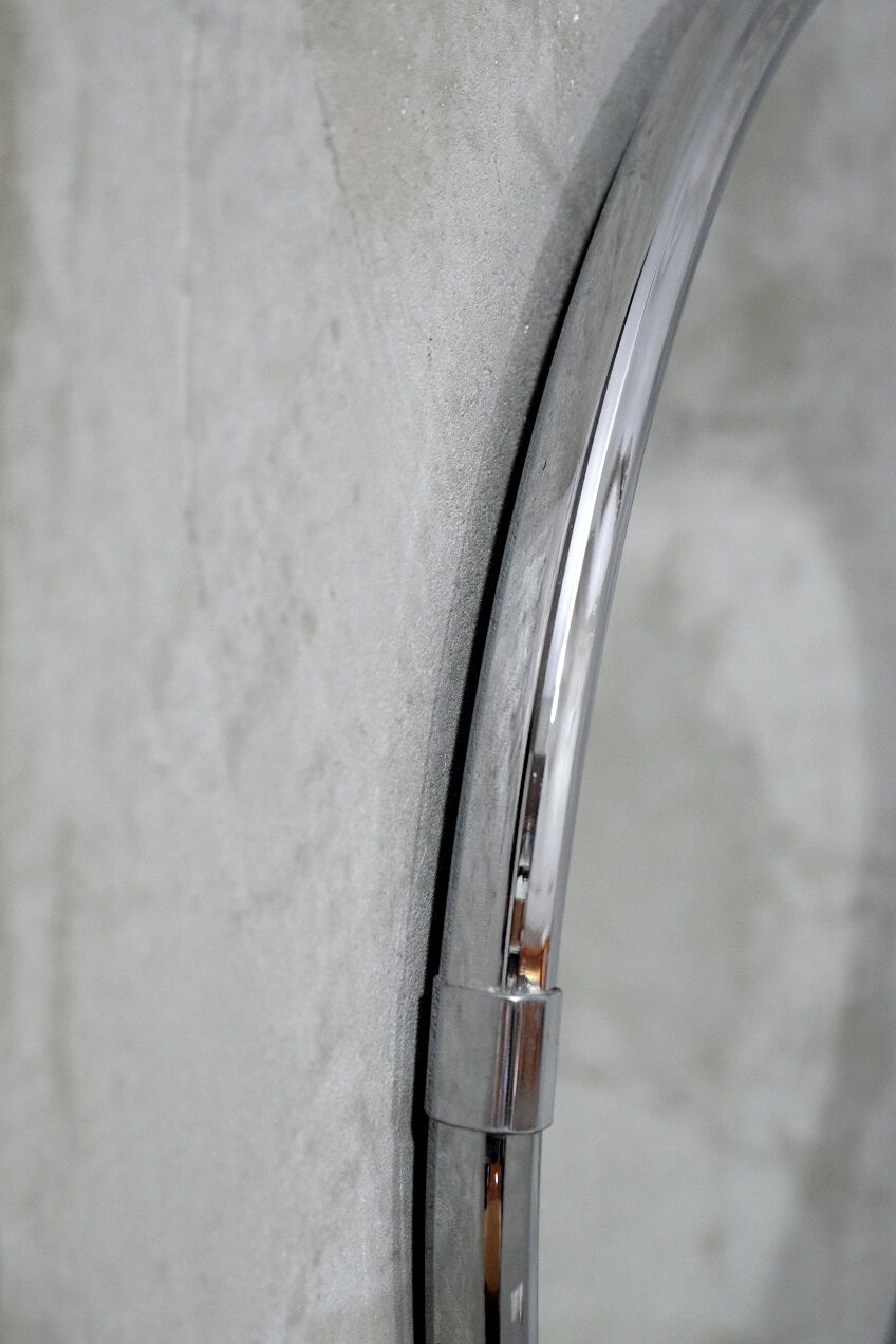Italian Chromed Mirror, 1970s