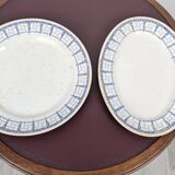 Pair of earthenware dishes from the Nouvelles Galeries, Marly model