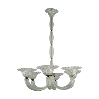 Venetian chandelier in murano glass by seguso circa 1950