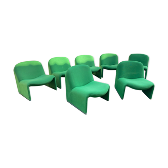 Set of 8 Alky chairs by Giancarlo Piretti for Castelli, 1968