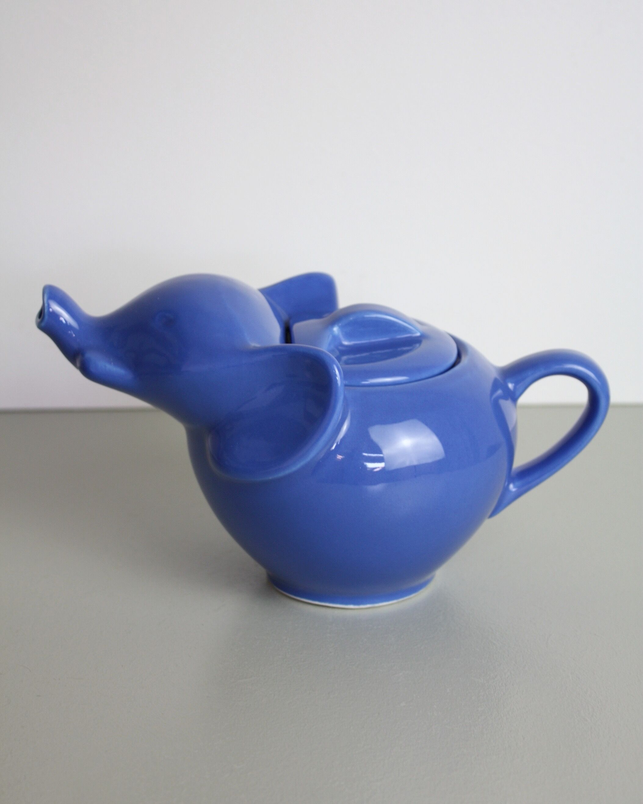Lipton Blue Elephant Ceramic Teapot