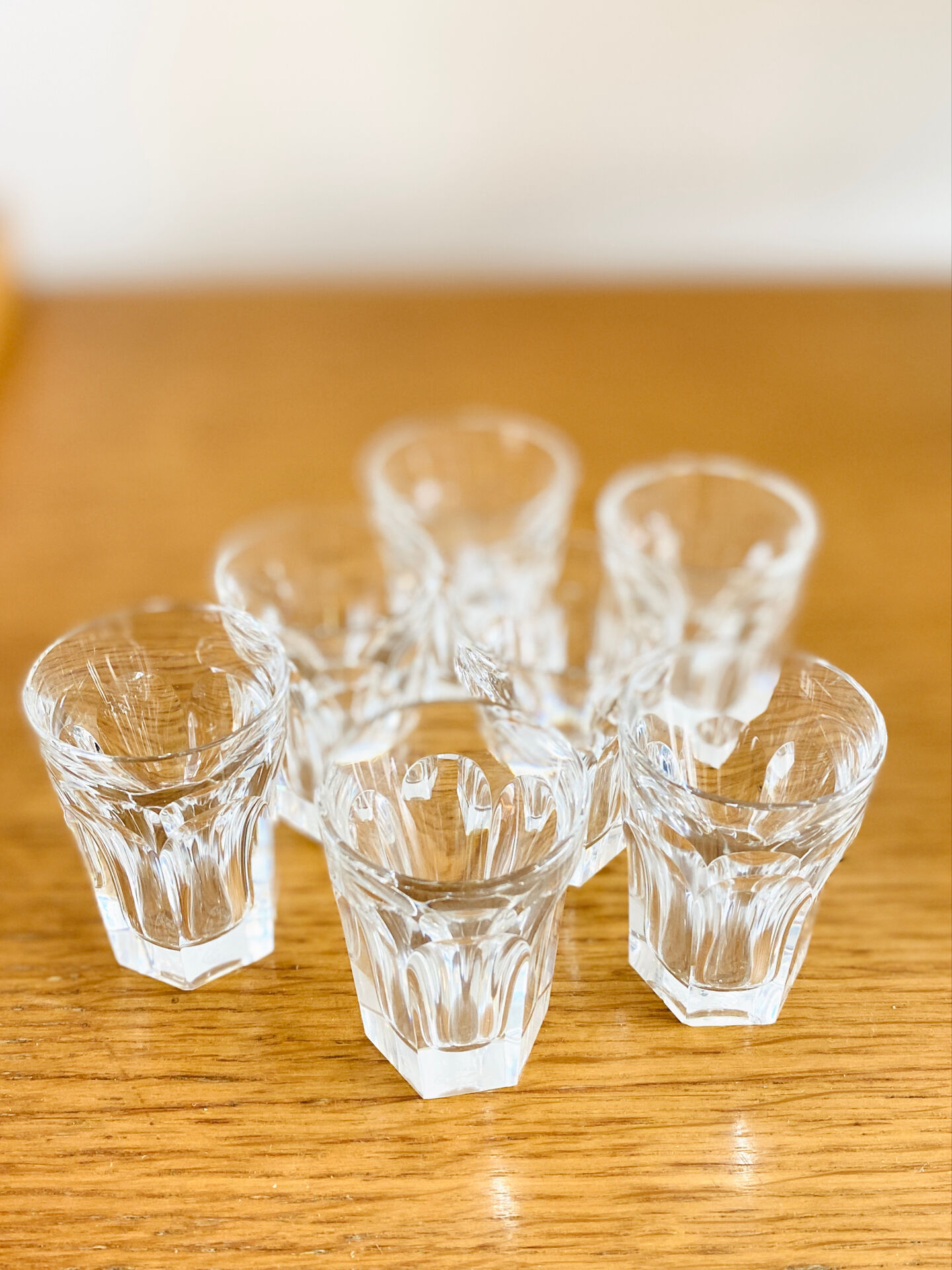 Baccarat crystal liqueur glasses shot glasses