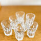 Baccarat crystal liqueur glasses shot glasses