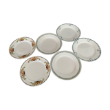 6 flat plates Iron Earth mismatched