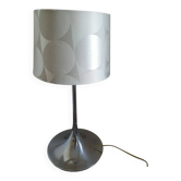 Beautiful vintage lamp in aluminium colour.