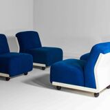 Modular "Amanta 24" sofa by Mario Bellini in premium cobalt blue, Italy 1975