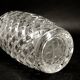 Modernist vase, transparent glass, Poland, 1970s