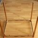 Space Age brass side table with smoked glass plate - Vintage
