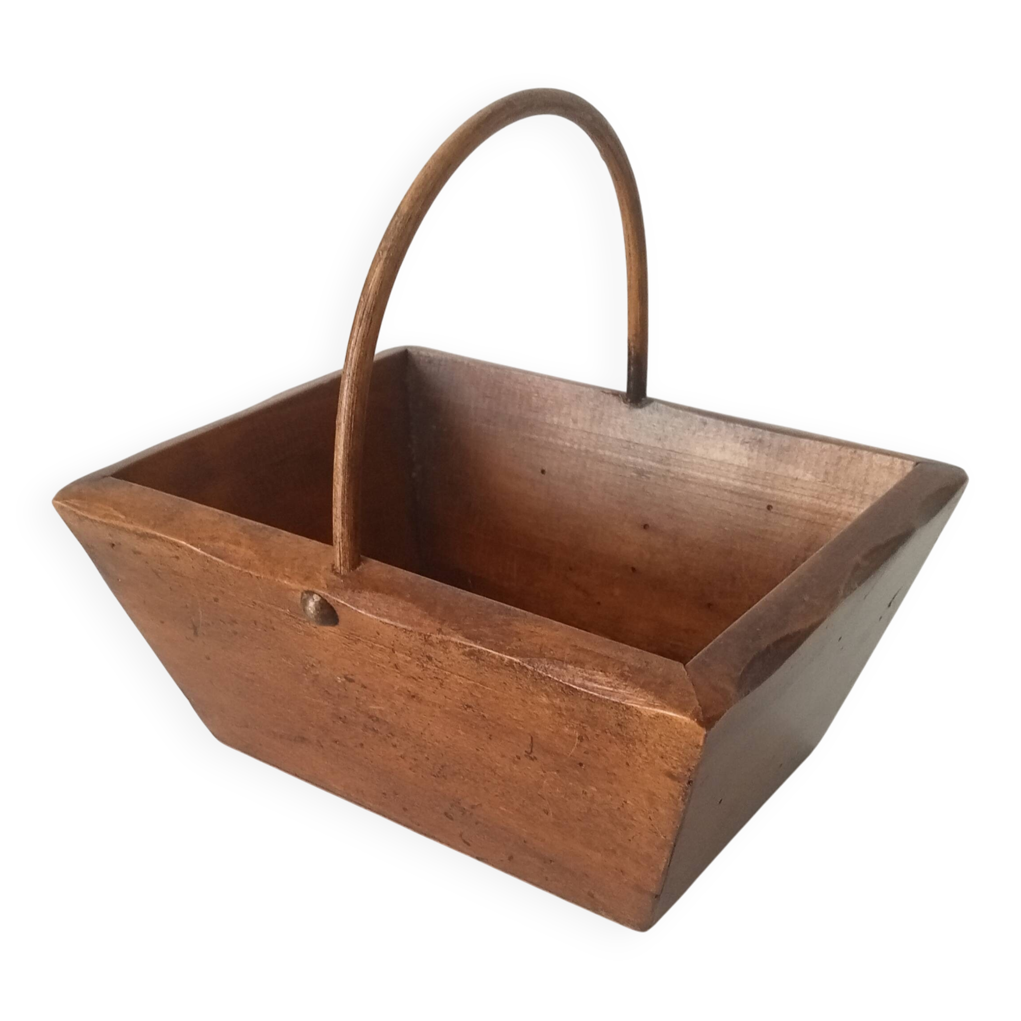Panier vintage artisanal en bois