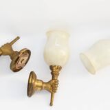 Set of 3 torchlight hand sconces