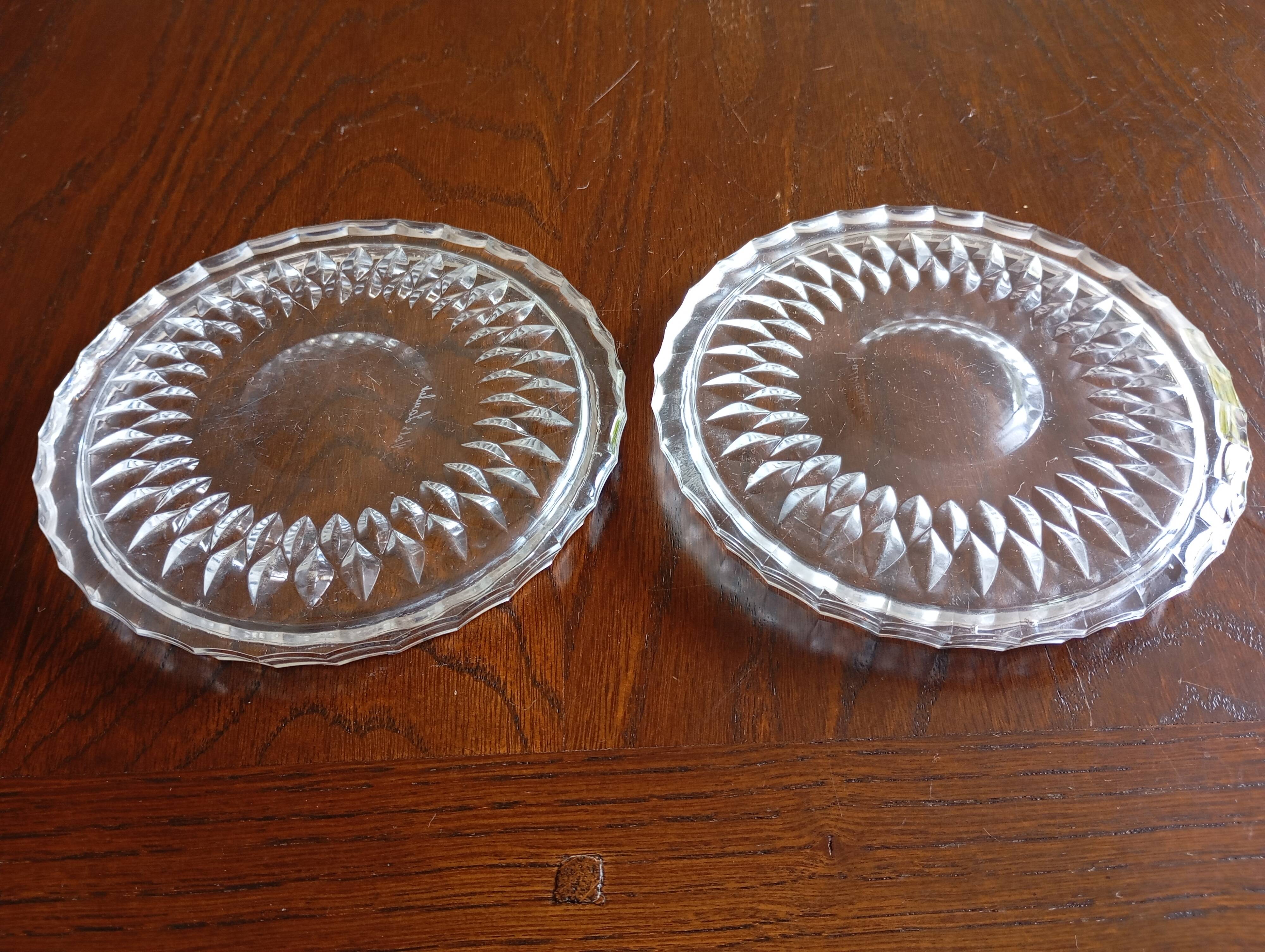 Crystal coaster Val Saint Lambert