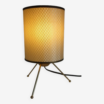 Lampe de table tripode en laiton années 50