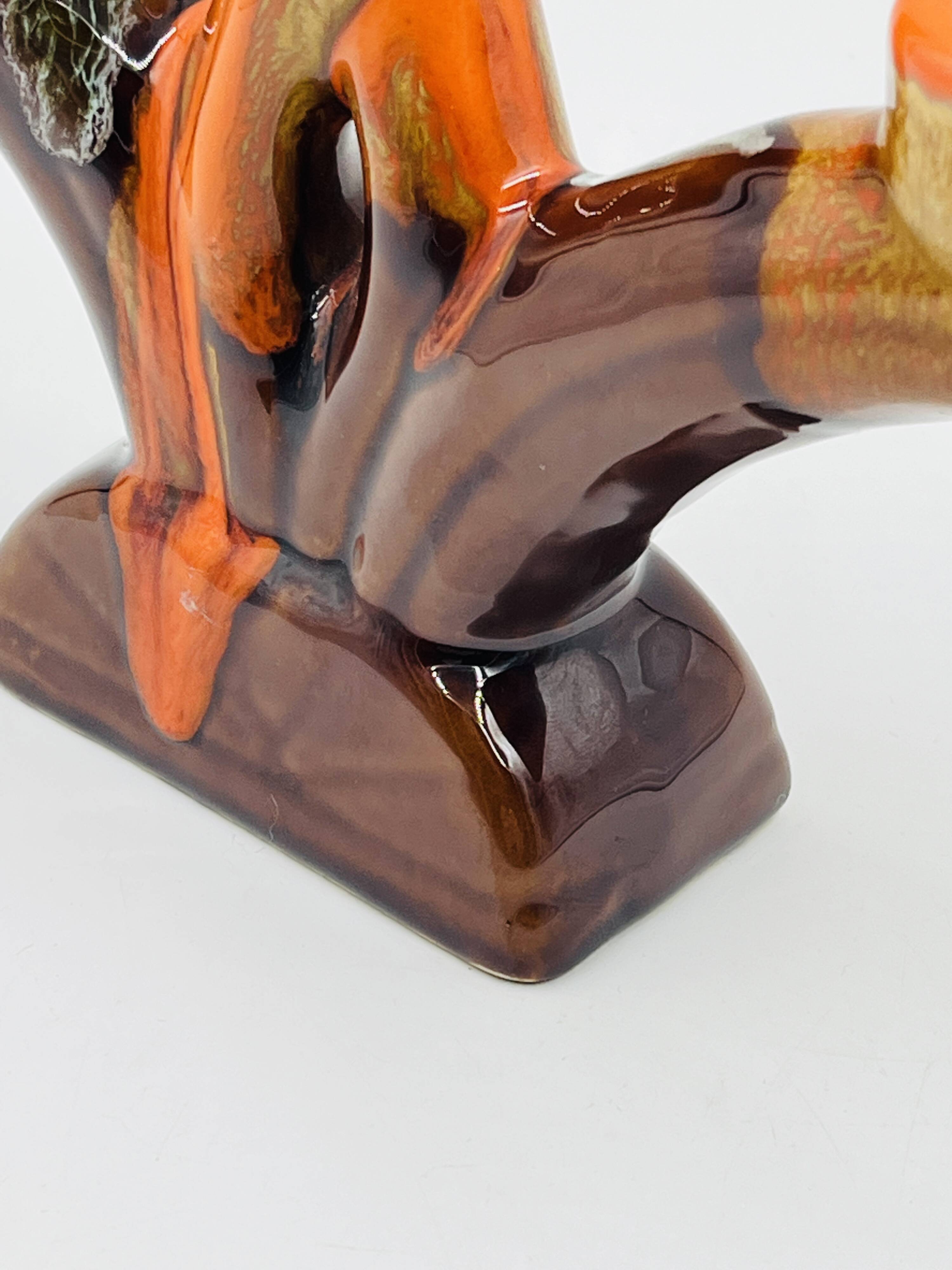 Double candlestick Vallauris Fontaine de Vaucluse vintage ceramic