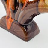 Double candlestick Vallauris Fontaine de Vaucluse vintage ceramic