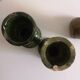 Enamelled ceramic candle holder, tamegroute