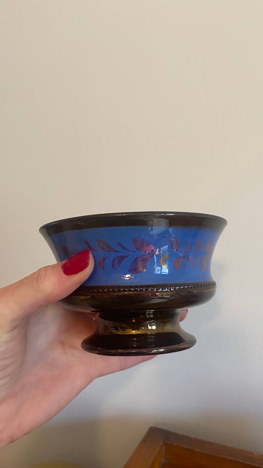 Jersey earthenware bowl and cup/mug duo