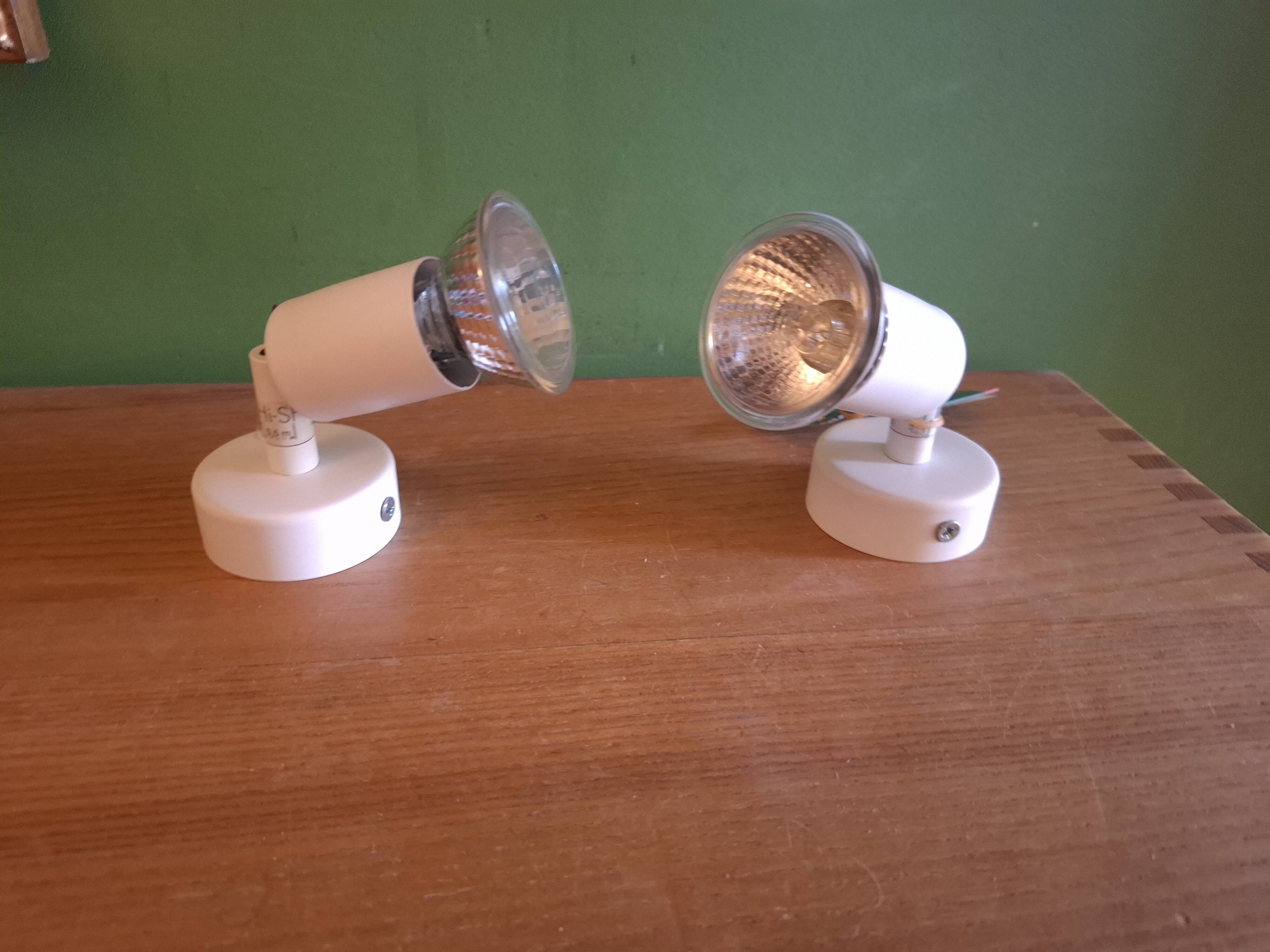 Two spotlights, wall lights, vintage 90s
