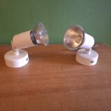 Two spotlights, wall lights, vintage 90s