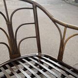 Fauteuil en rotin vintage