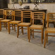 Set of 6 Pierre Cruège chairs from the 1950s.
