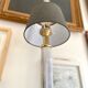 Le Dauphin lamp in silver and gold metal