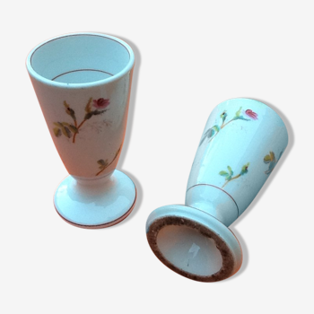 Duo de mazagrans fin XIXème porcelaine de Paris