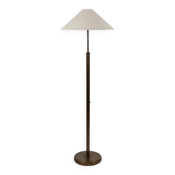 Lampe de sol en laiton vintage décor colonne