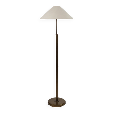 Vintage brass column floor lamp