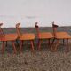 4 chaises scandinaves des années 60