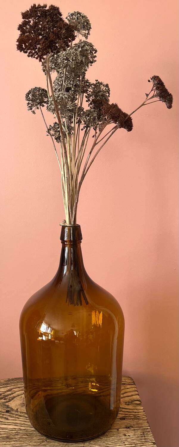2L amber demijohn