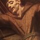 Old oil painting on canvas depicting Saint Francis in ecstasy