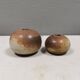 Two small round vases by Aage Wurtz Denmark 1970-80s.