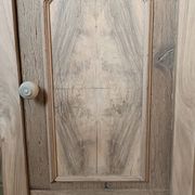 Renovated oak bedside table