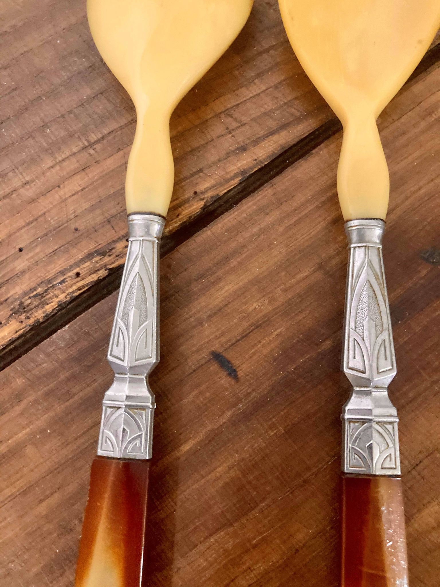 Bakelite salad cutlery
