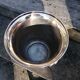 Silver metal champagne bucket