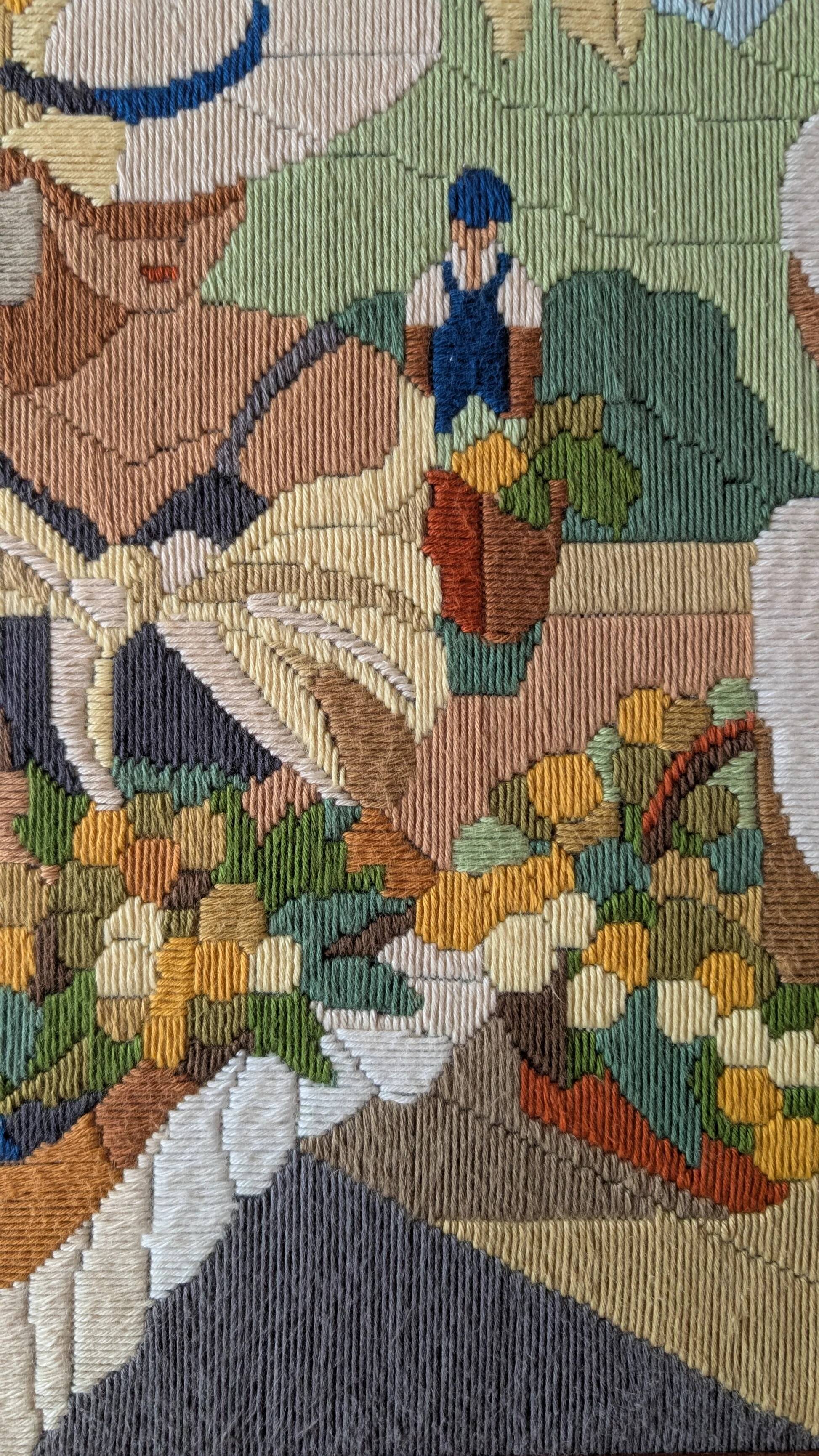 Harvest embroidery - 49 × 37.5 cm